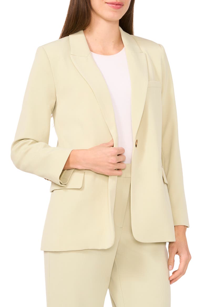 Single Button Relaxed Blazer, Main, color, SOFT SAGE