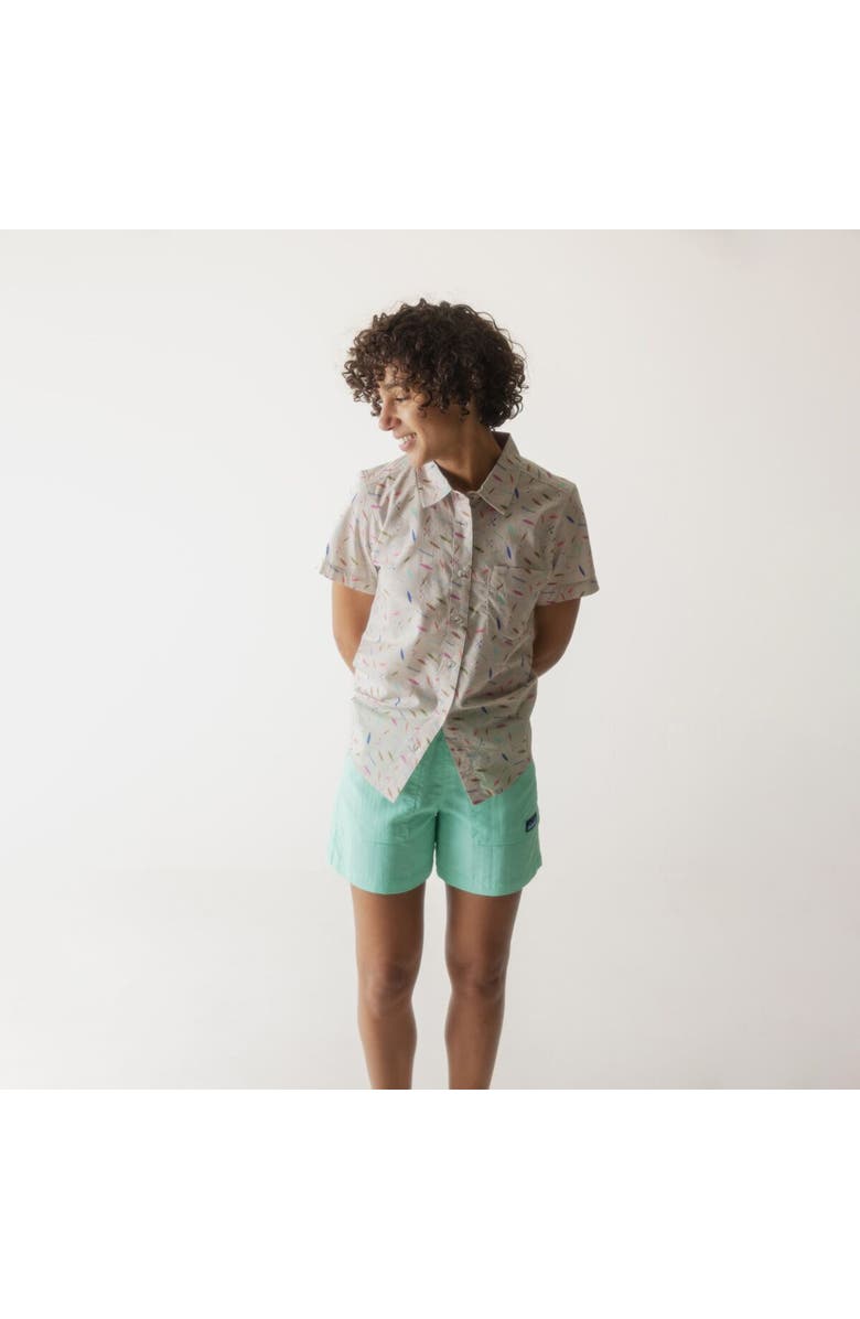 KAVU Girl Party Shirt - Women's, Alternate, color, Canoe Confetti
