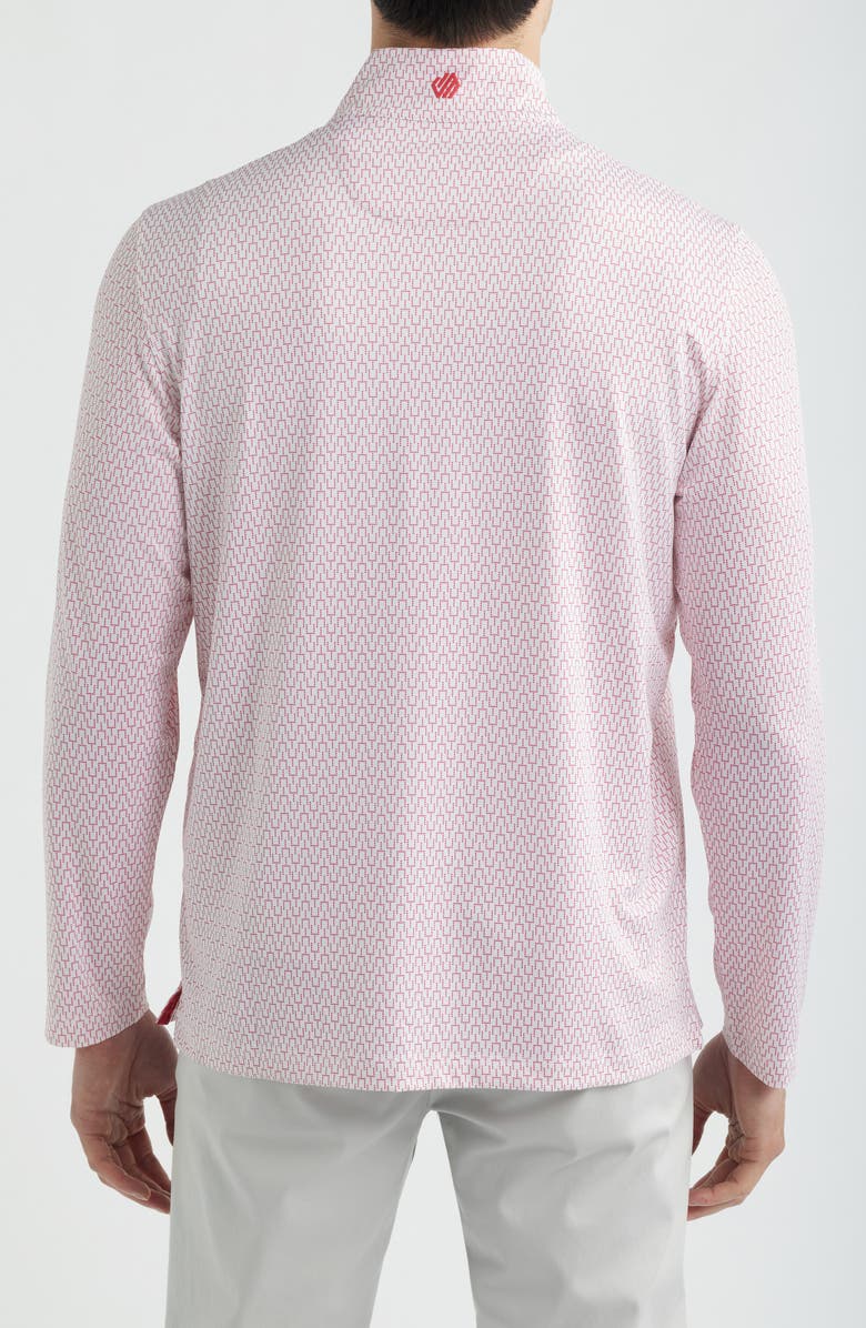 Johnston & Murphy XC+<sup>™</sup> Performance Game Day Quarter-Zip Pullover, Alternate, color, Red