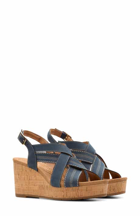 Clarks® Sabina Wedge Slingback Sandal