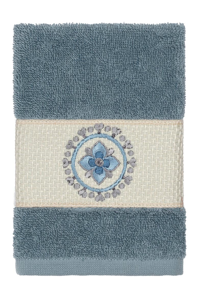 Isabelle 3-Piece Embellished Towel Set - Teal, Alternate, color, TEAL