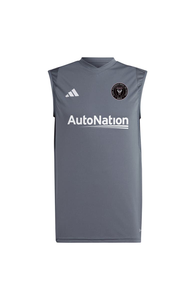 adidas Men's adidas Gray Inter Miami CF 2024 Sleeveless Training Jersey, Alternate, color, 