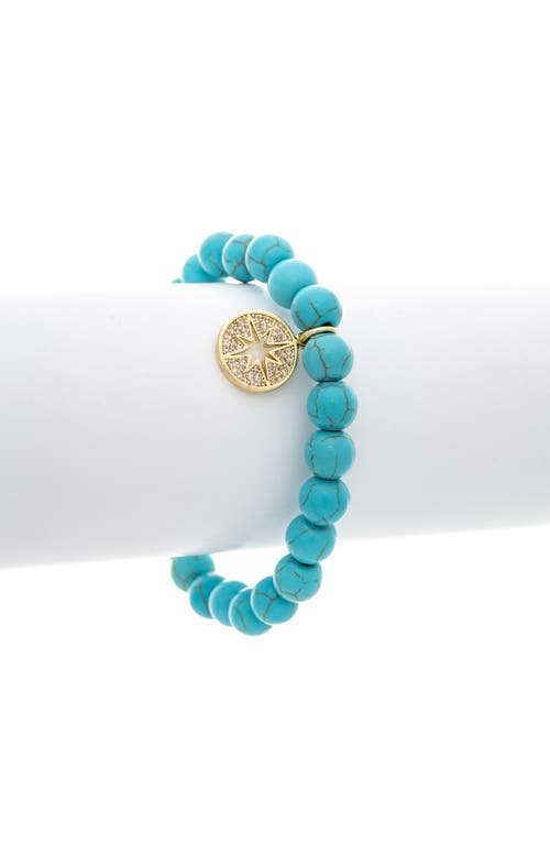 Rivka Friedman 18k Plated Cz Bracelet In Blue