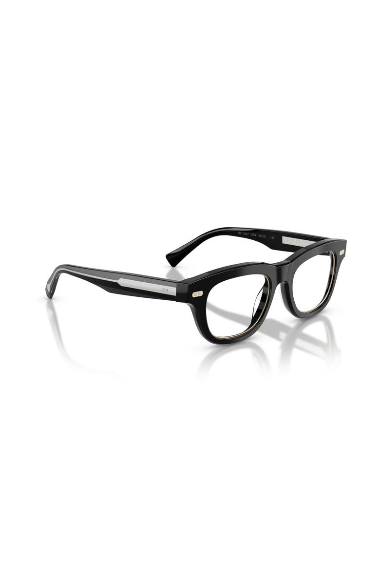 Brunello Cucinelli 48mm Square optical glasses, Alternate, color, Black