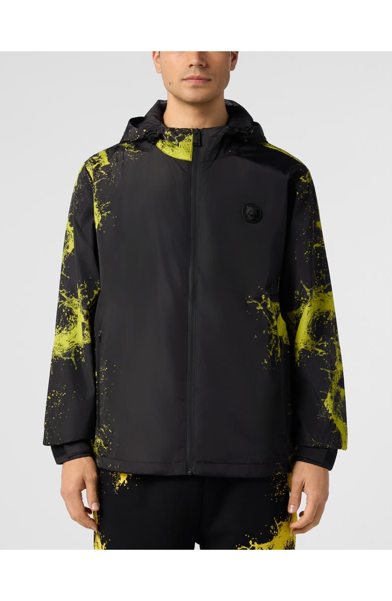 PLEIN SPORT Windbreaker Jacket Splash Men, Main, color, Black