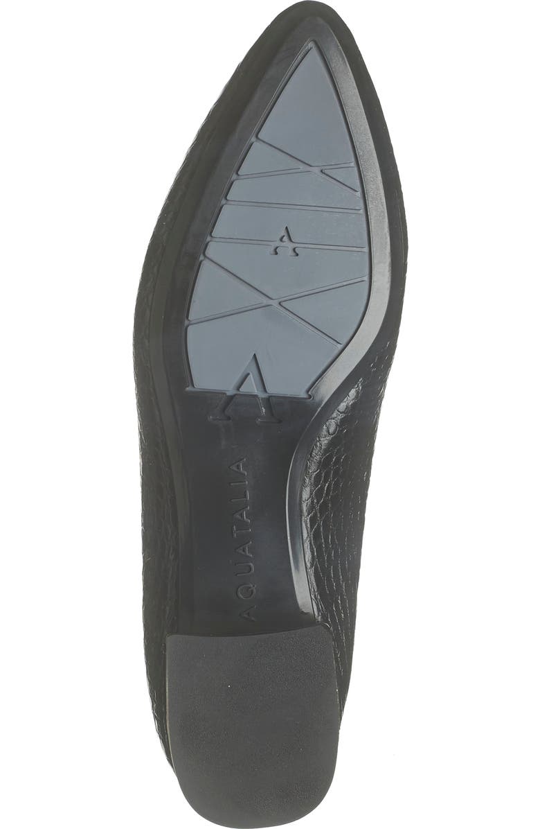 Aquatalia Perci Croc Embossed Leather Loafer, Alternate, color,