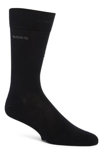 Hugo Boss Boss Matthew 2-pack Solid Crew Dress Socks In Multi