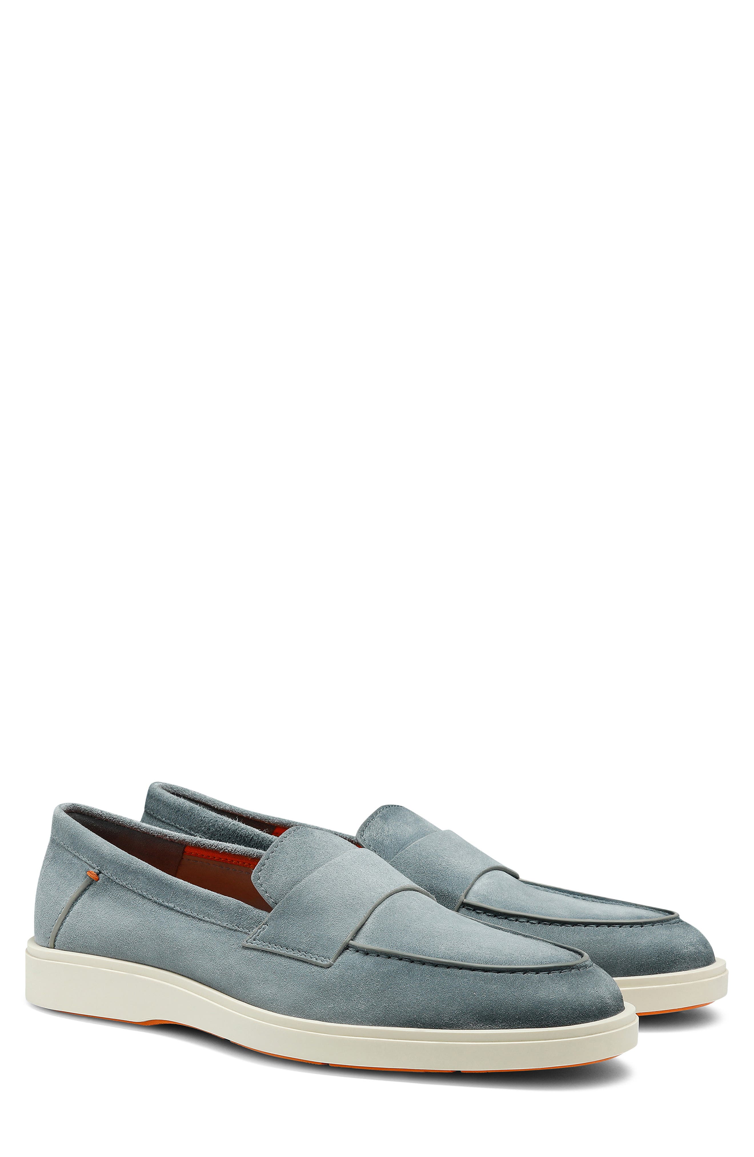 Santoni Revolve Loafer, Main, color, Grey