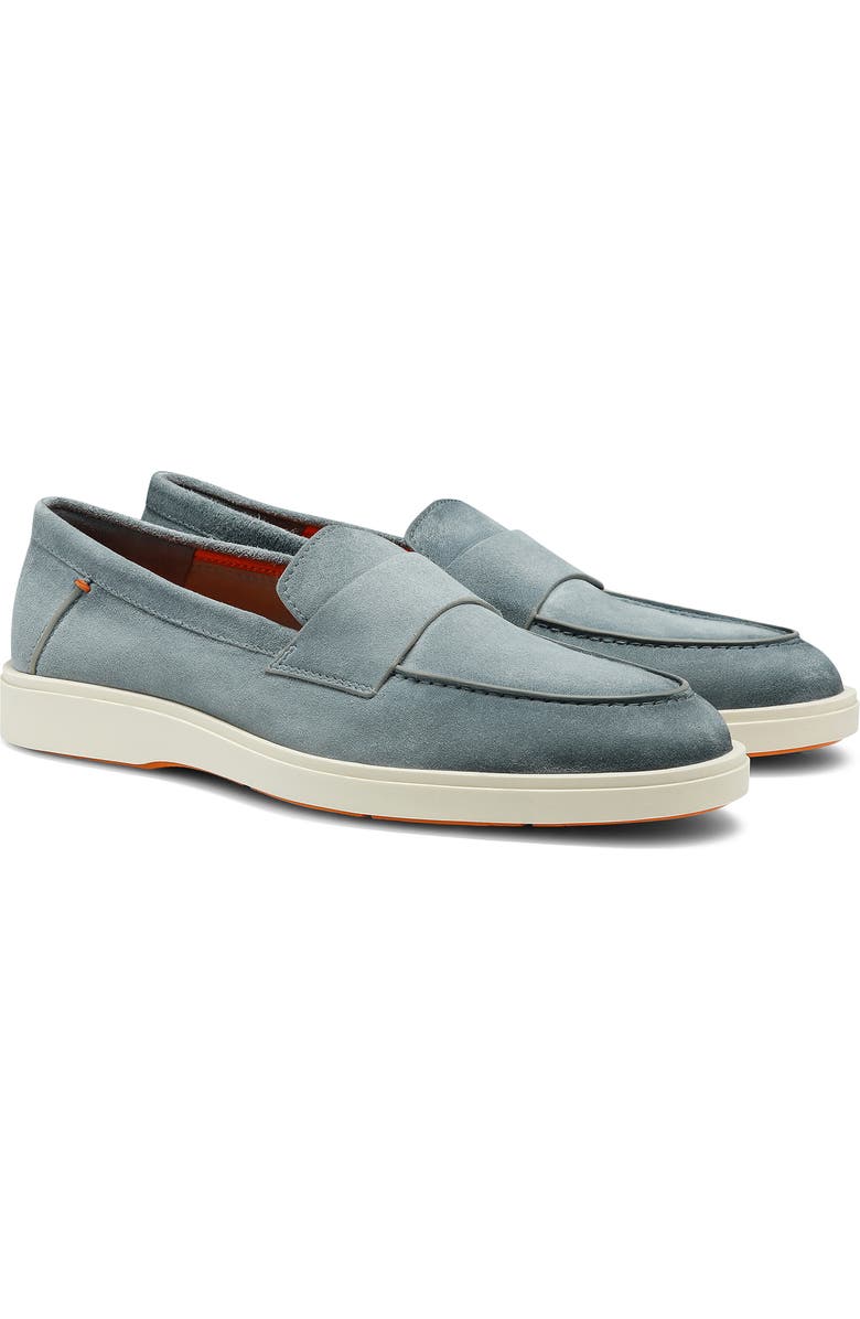 Santoni Revolve Loafer, Main, color, Grey
