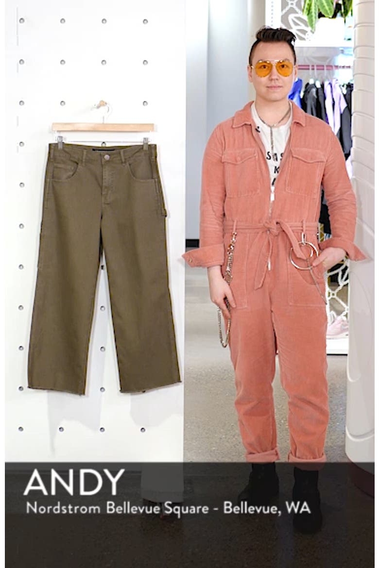 Cargo Wide Leg Crop Jeans video