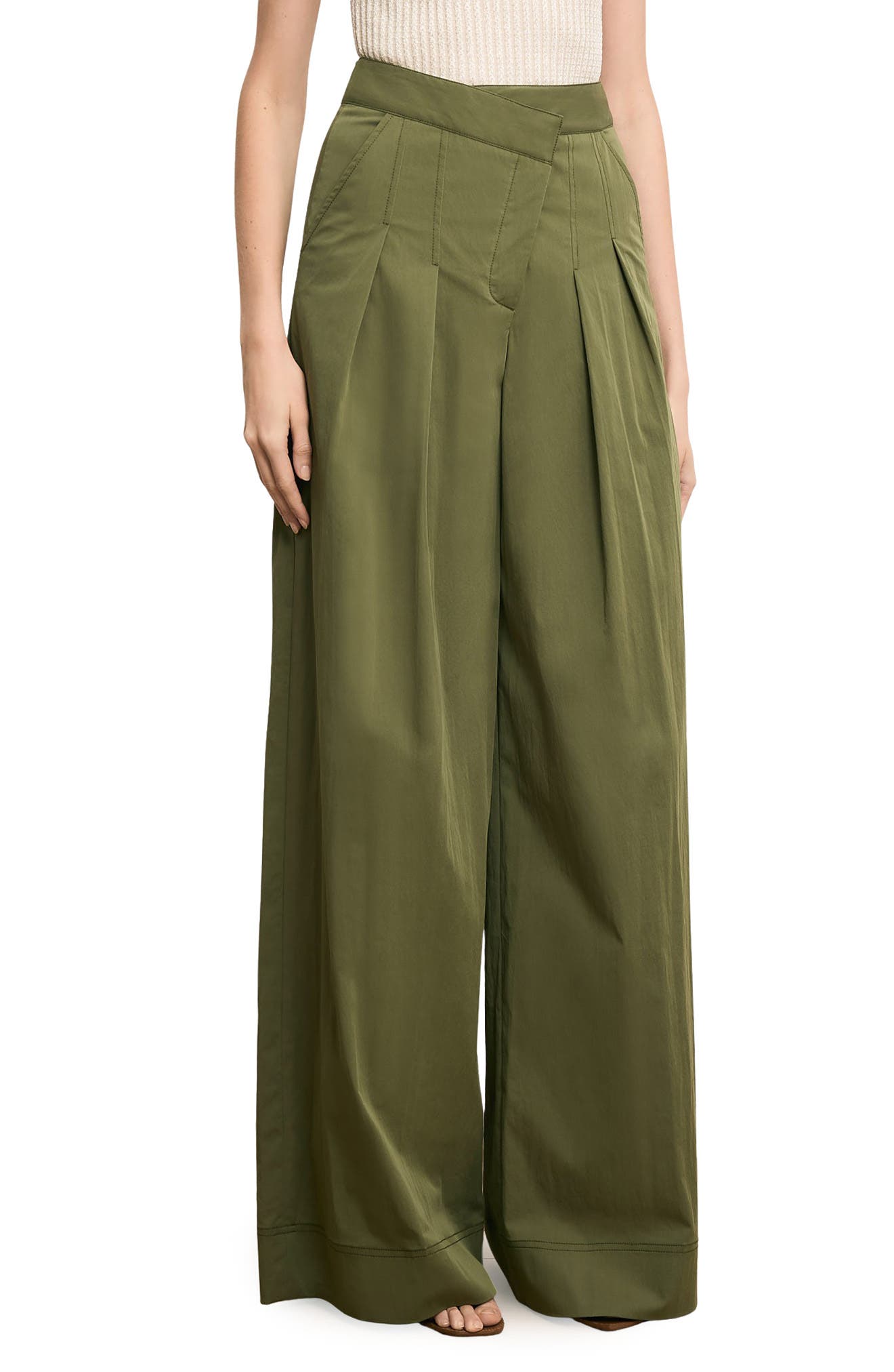 Heron Pleated Wide Leg Pants - image 3