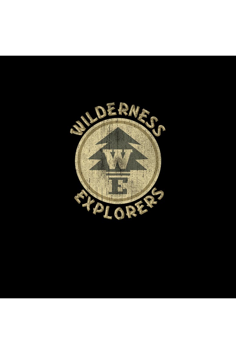 Boy's Up Wilderness Explorer Badge Graphic Tee, Alternate, color, Black