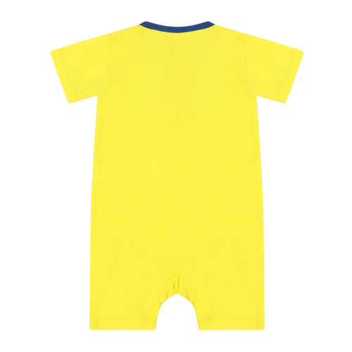 Mixed Up Clothing Suave Baby Romper In Blazing Yellow