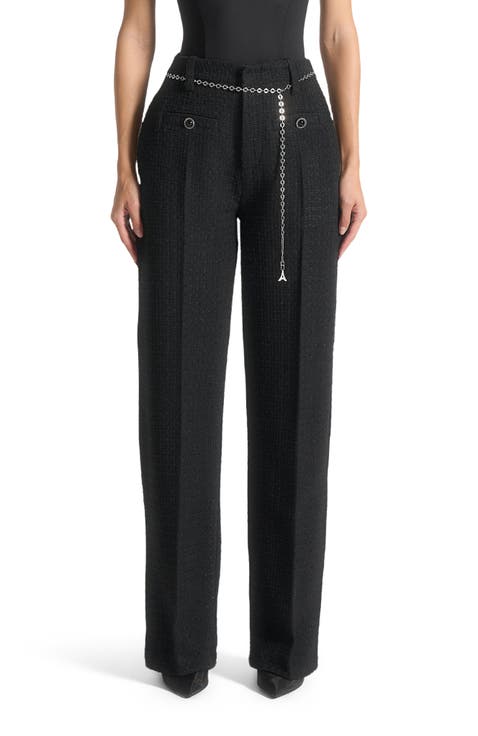 Nathalie Tweed Trousers with Belt