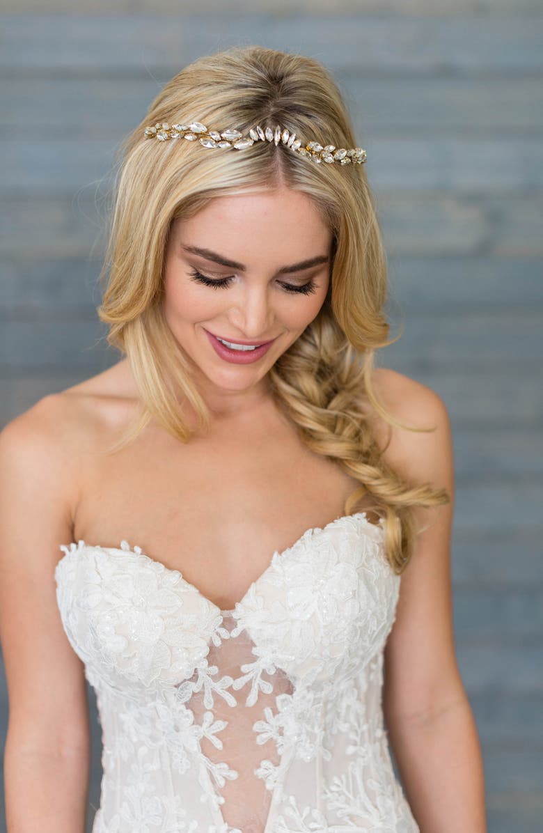 Brides & Hairpins Zila Crystal Crown Comb, Alternate, color, 