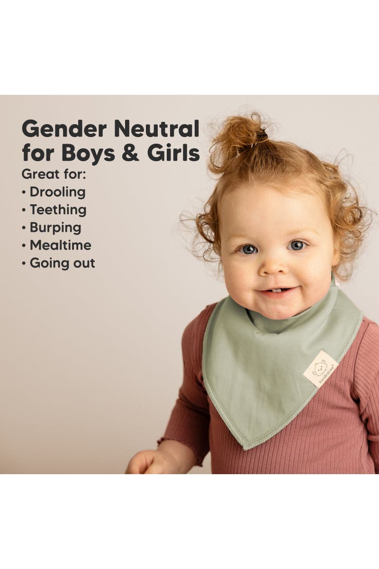 8-Pack Organic Bandana Bibs, Alternate, color, Basics
