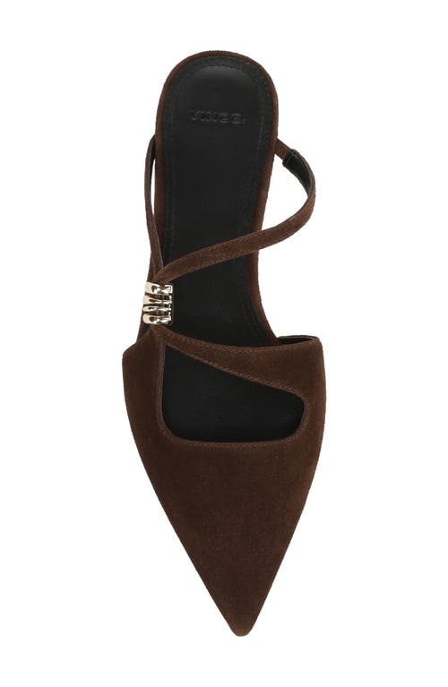 Vince Gilia Pointed Toe Flat In Black