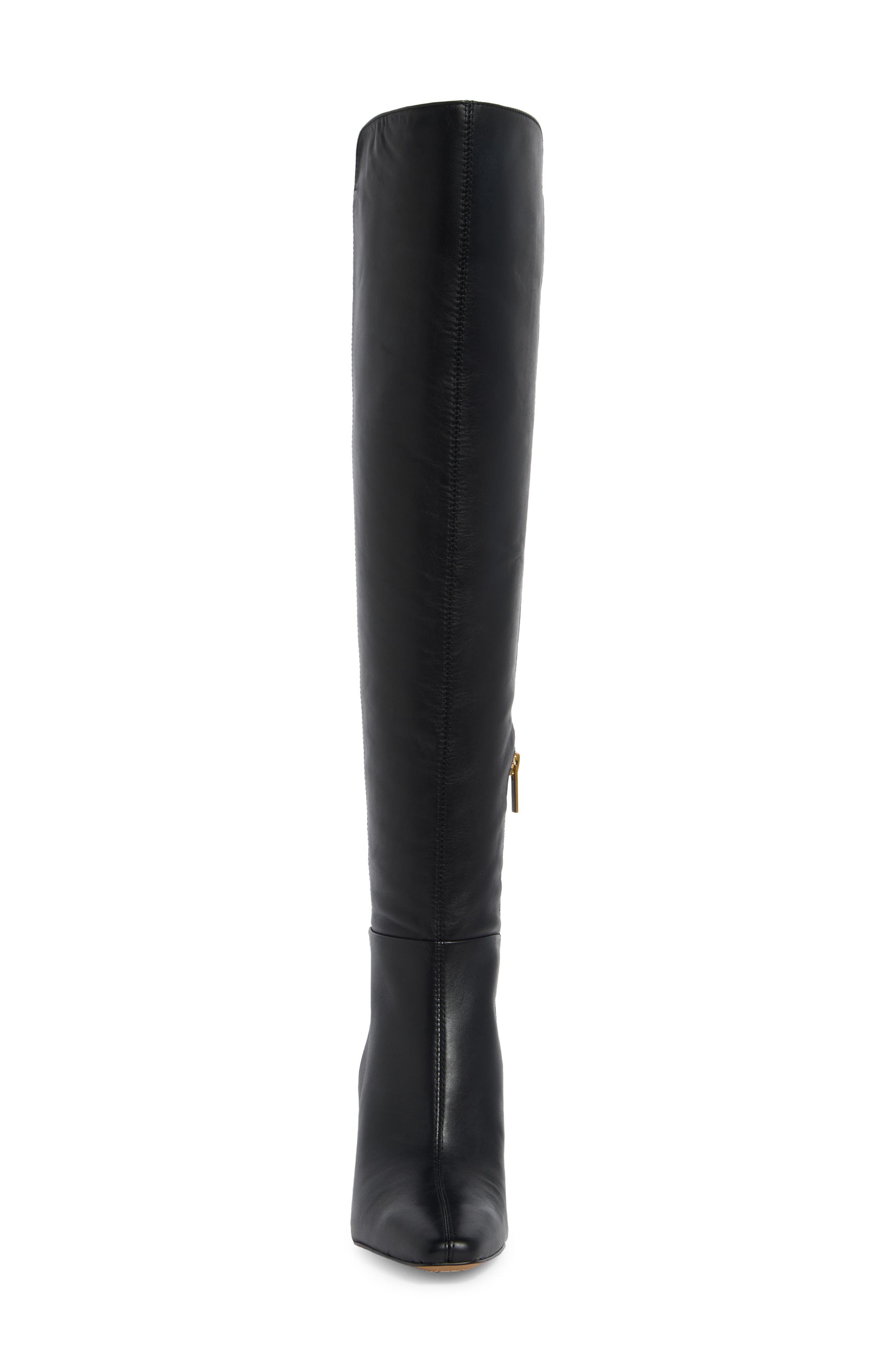 Sabella Leather Over the Knee Boot, Alternate, color, BLACK