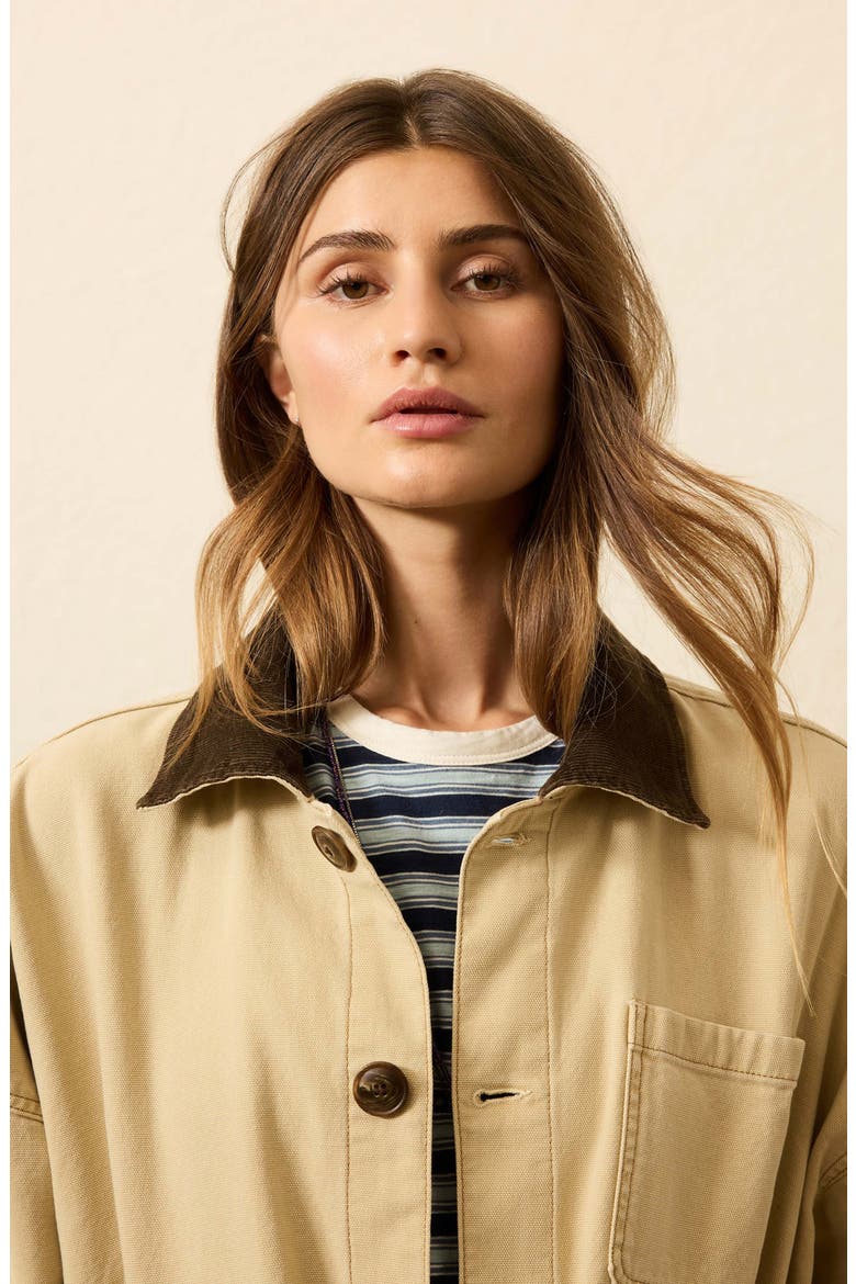 Sunwashed Canvas Barn Jacket, Alternate, color, SANDY KHAKI