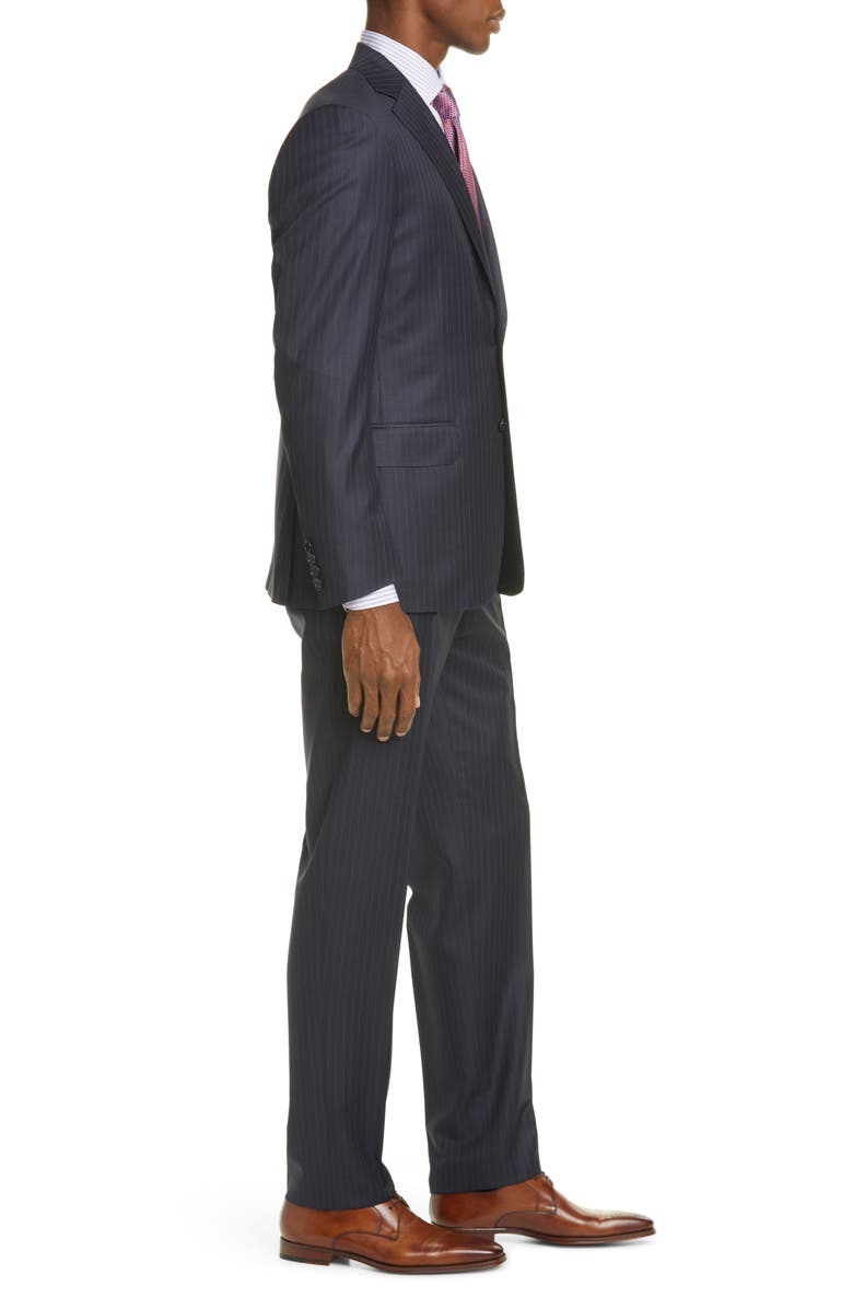 Canali Siena Soft Classic Fit Stripe Wool Suit, Alternate, color, 