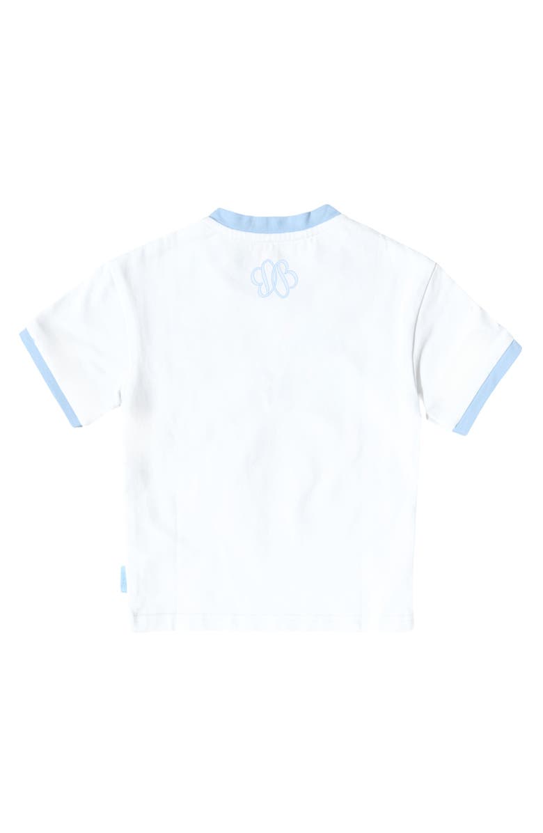 Bits & Bows Little Brother T-Shirt, Alternate, color, White/Blue