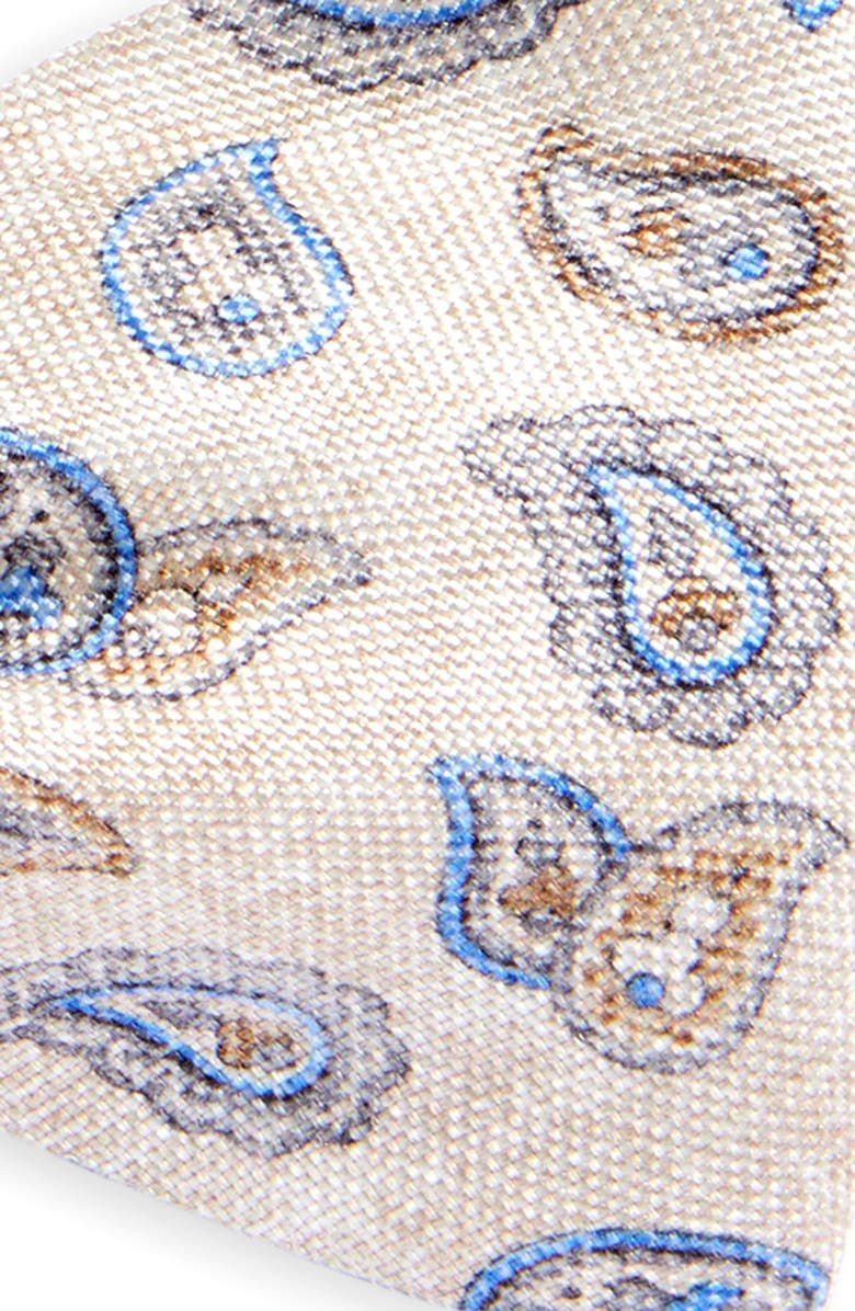 EDWARD ARMAH Neat Paisley Silk Bow Tie, Alternate, color,