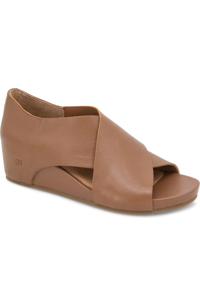 Gentle Souls Gainey Hidden Wedge Sandal, Main, color, Luggage Leather