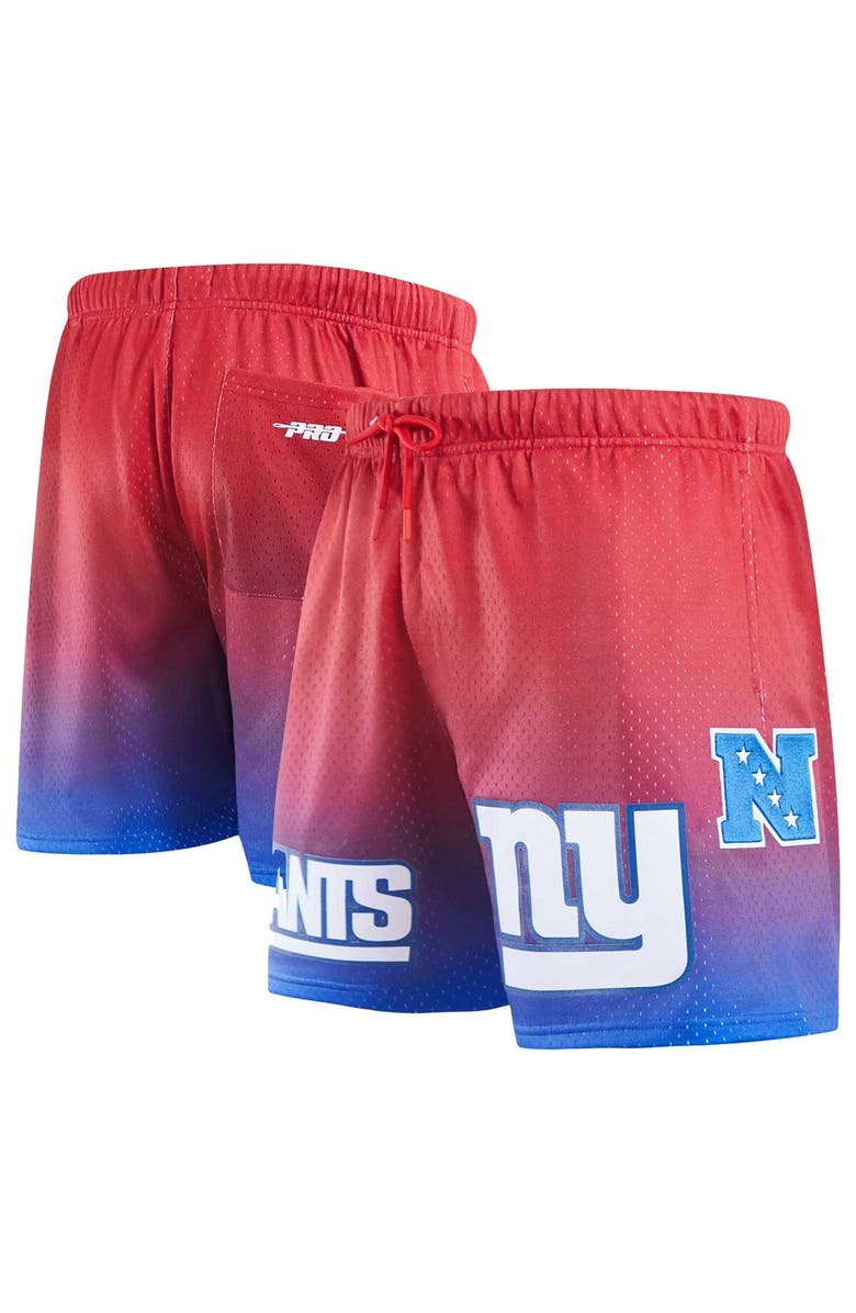 PRO STANDARD Men's Pro Standard Royal/Red New York Giants Ombre Mesh Shorts, Main, color, Royal