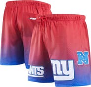 PRO STANDARD Men's Pro Standard Royal/Red New York Giants Ombre Mesh Shorts