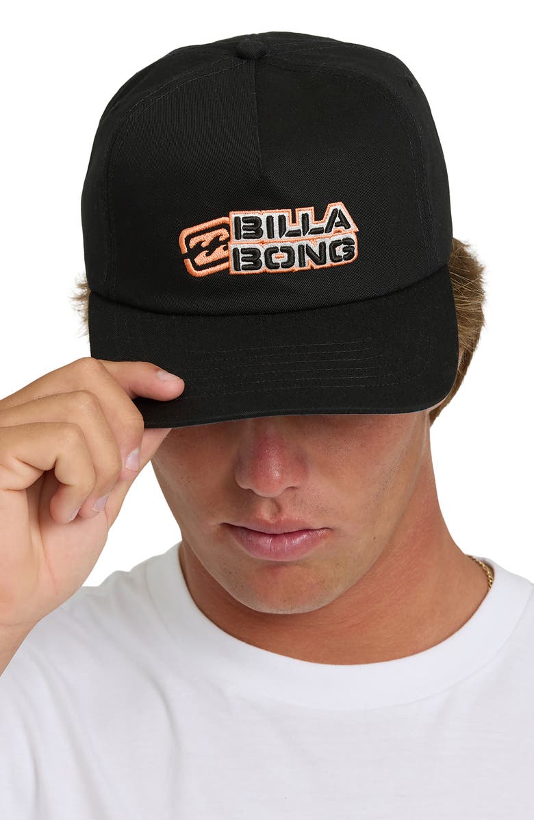 Billabong Straddie Baseball Cap, Alternate, color, Black