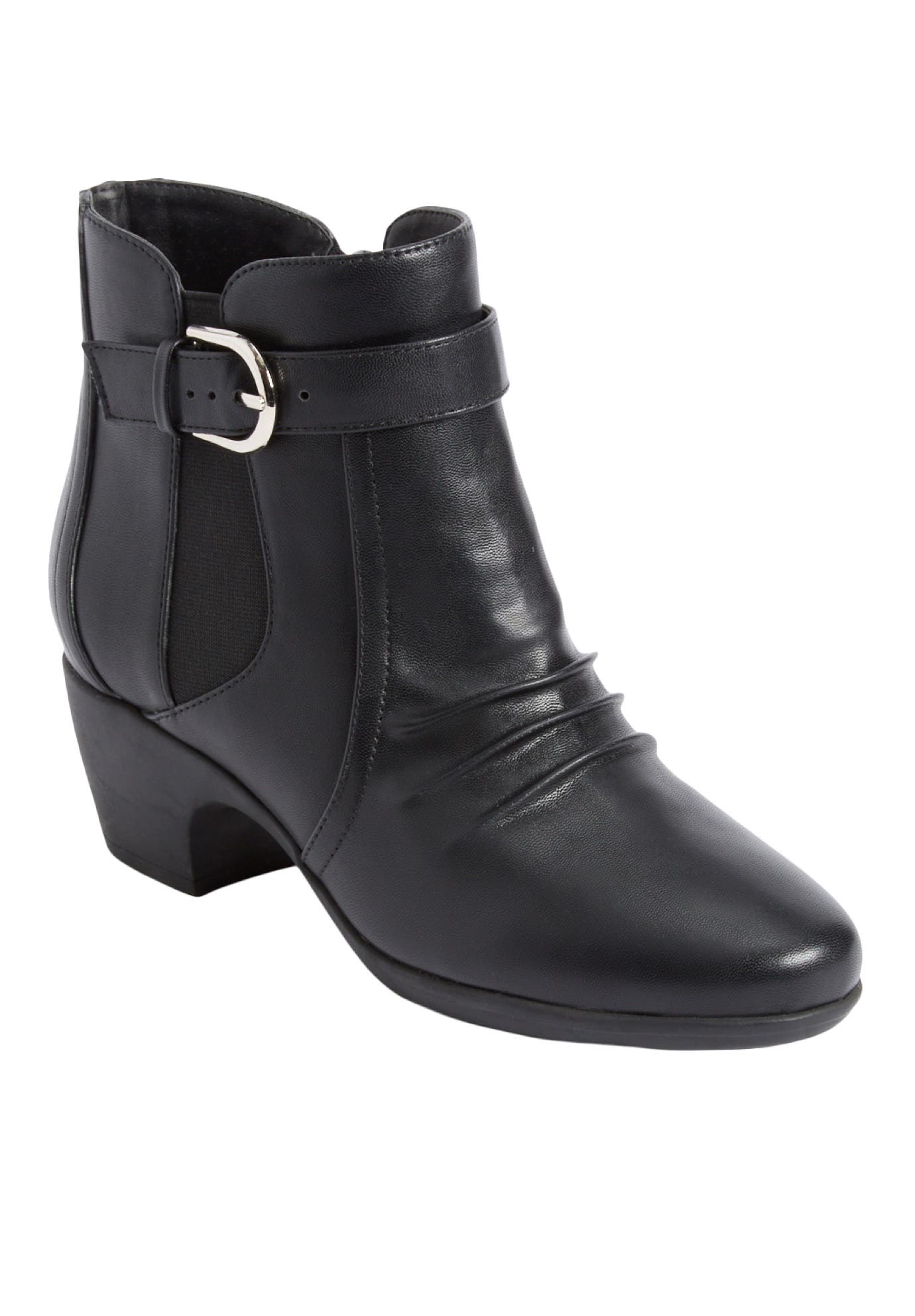 Comfortview The Juniper Bootie, Main, color, Black