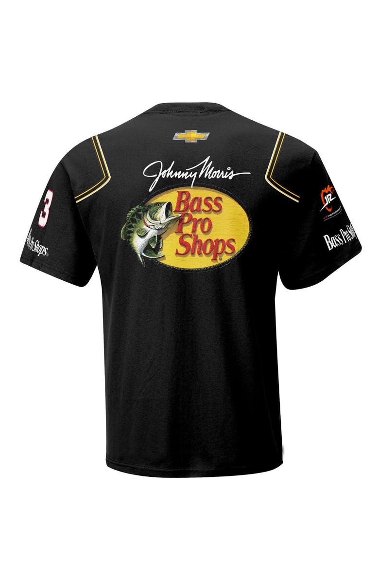 JR MOTORSPORTS OFFICIAL TEAM APPAREL Men's JR Motorsports Official Team Apparel Black Dale Earnhardt Jr. Bass Pro Shops Uniform T-Shirt, Alternate, color,