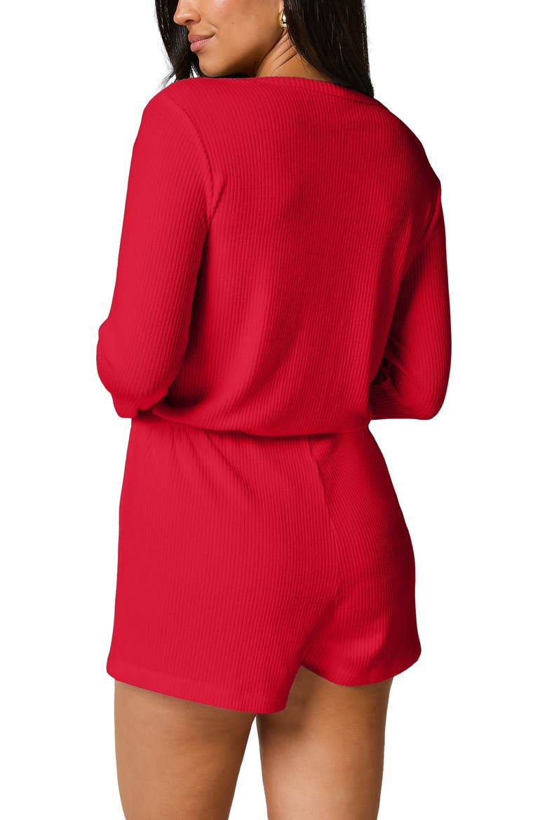 Short Jersey Rib Sleep Set, Alternate, color, Red