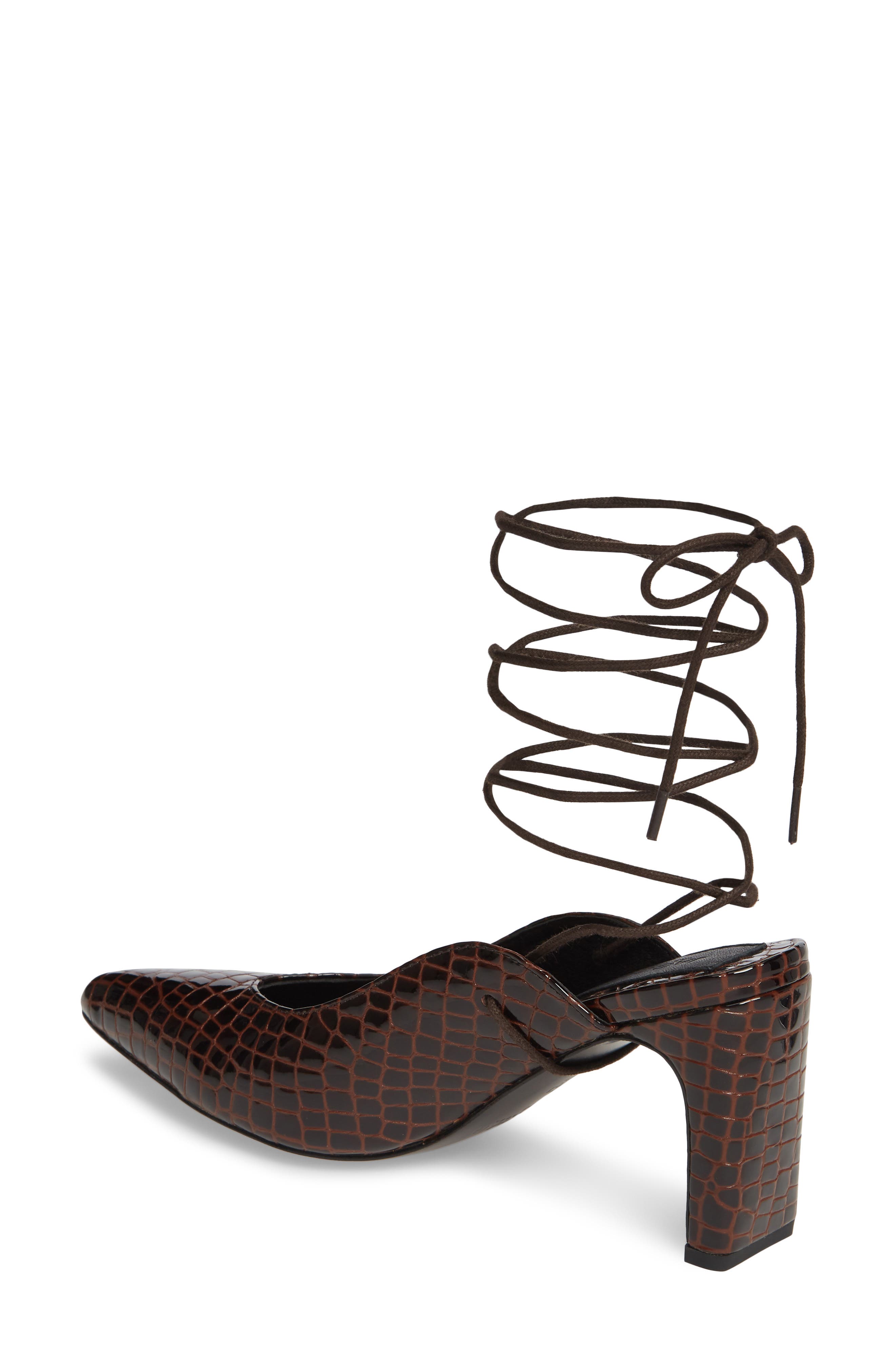 JAGGAR Pointed Toe Ankle Wrap Pump, Alternate, color, 