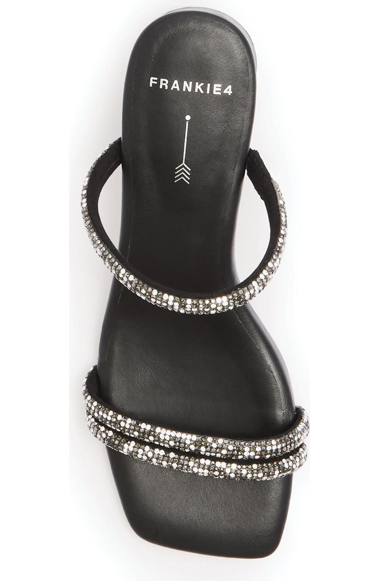 FRANKIE4 Robbie Crystal Embellished Slide Sandal, Alternate, color, Black Smoke Crystal