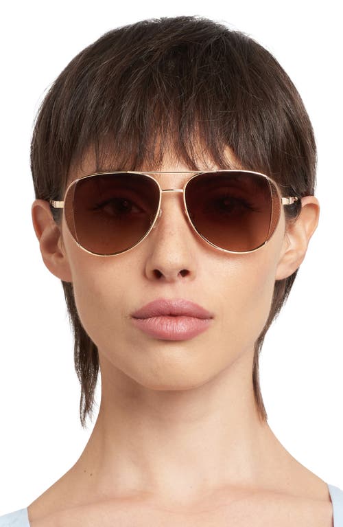 Kate Spade New York Navigator 53mm Aviator Sunglasses In Neutral