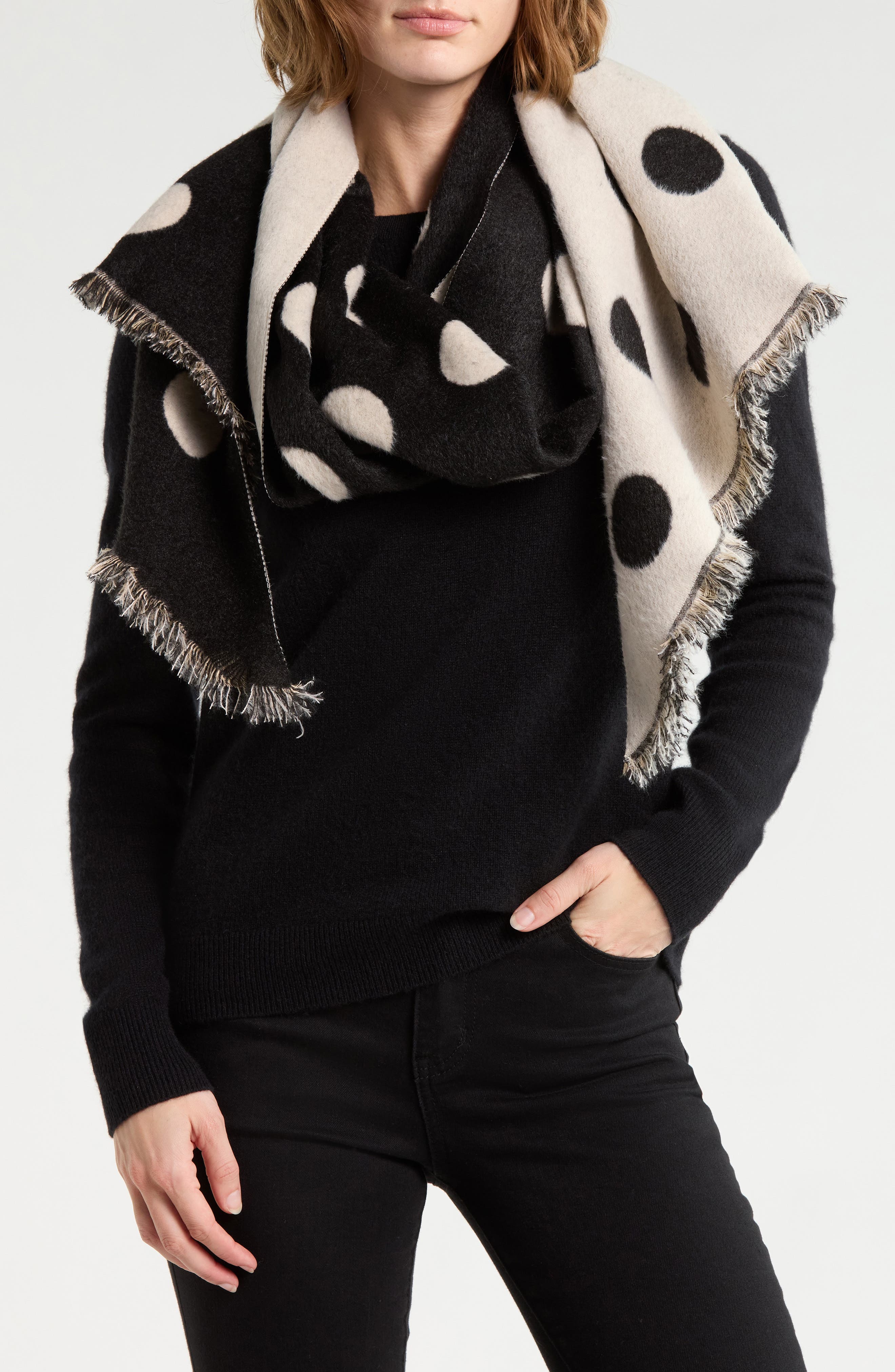Reversible Polka Dot Wrap