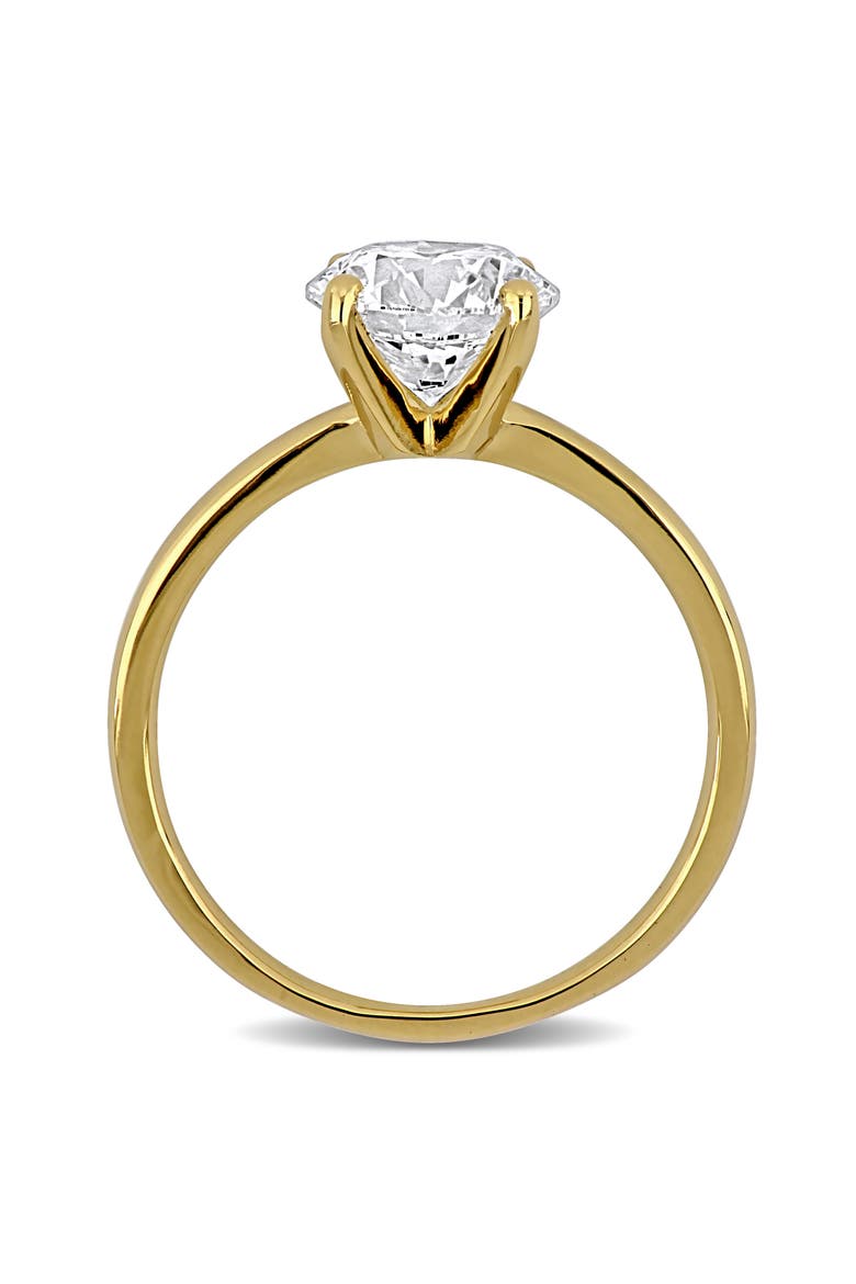 2 CTW Lab Grown Diamond Solitaire Ring 14k, Alternate, color, Yellow Gold