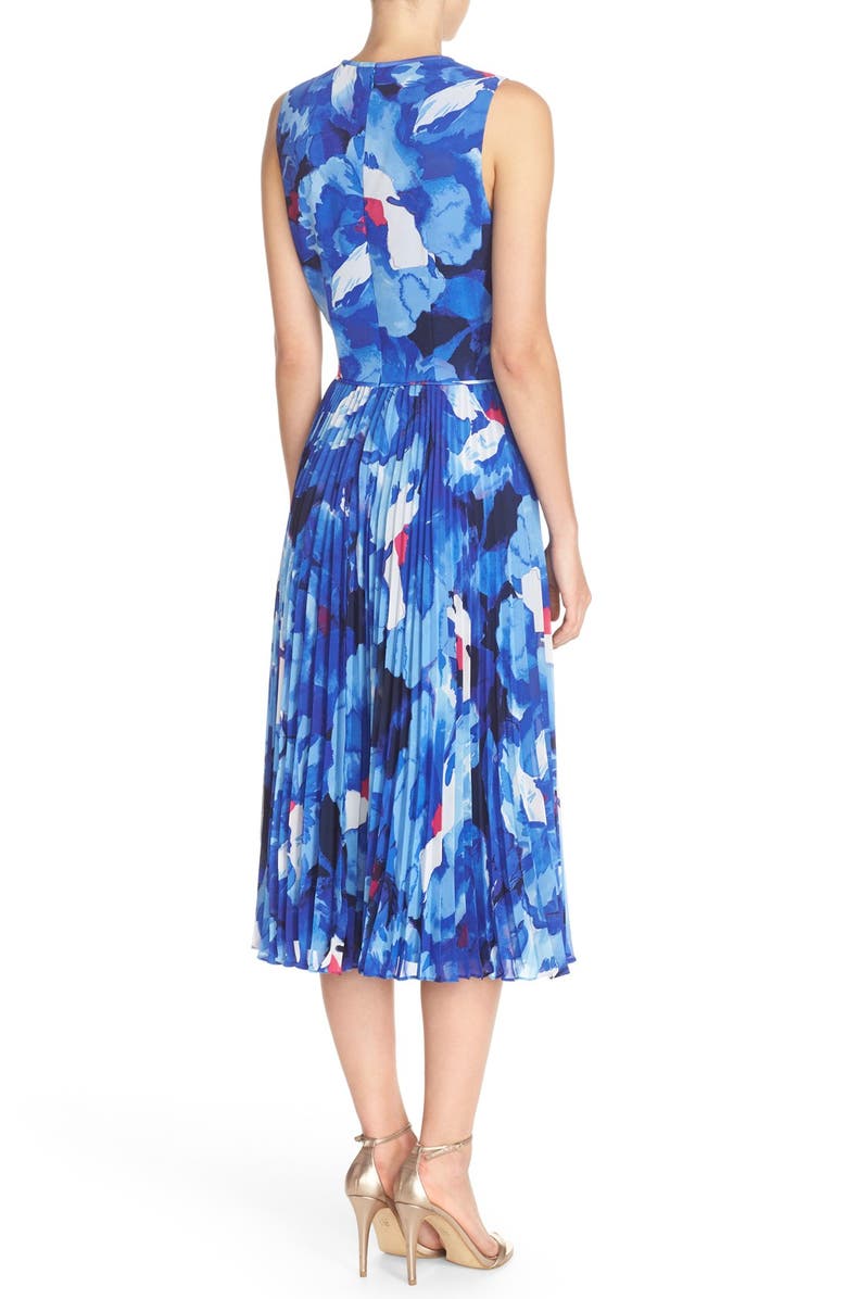 Maggy London Print Chiffon Midi Dress, Alternate, color,