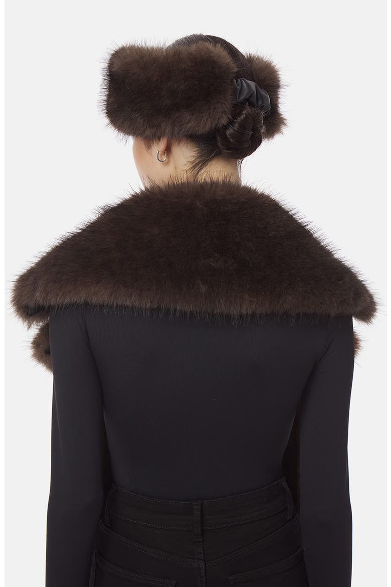 Eleni Faux Fur Headband, Alternate, color, FAUVE MULTI