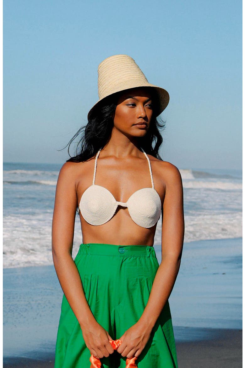 The Margo Palm Straw Hat, Alternate, color, Beige