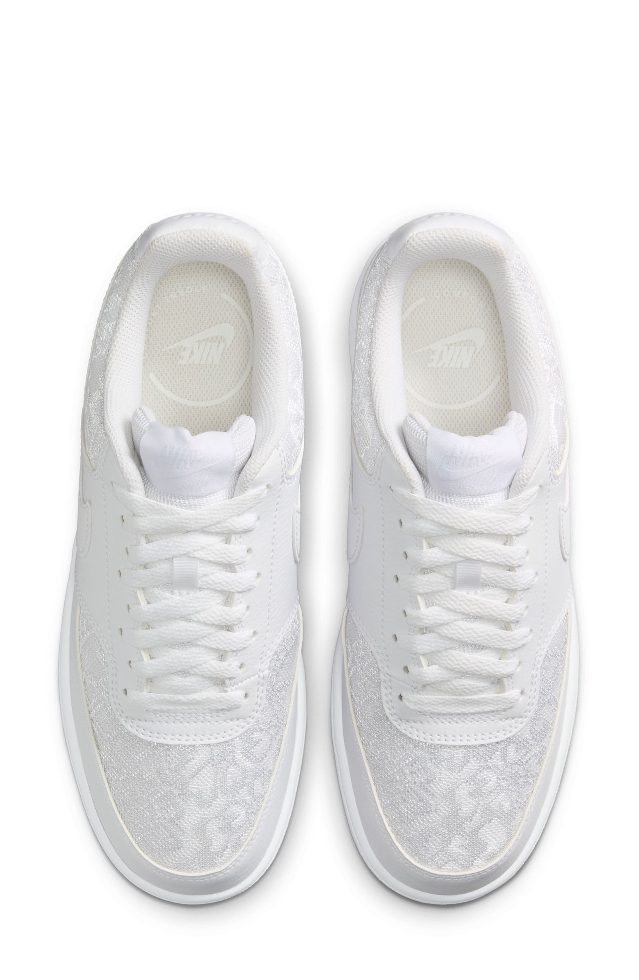 Nike Court Vision Low Sneaker, Alternate, color, White/ White-White