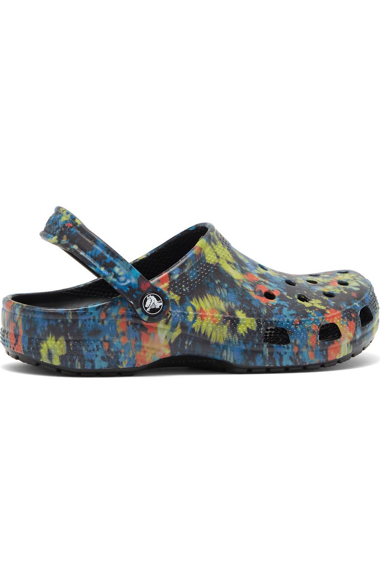 CROCS Classic Tie Dye Graphic Clog, Alternate, color,