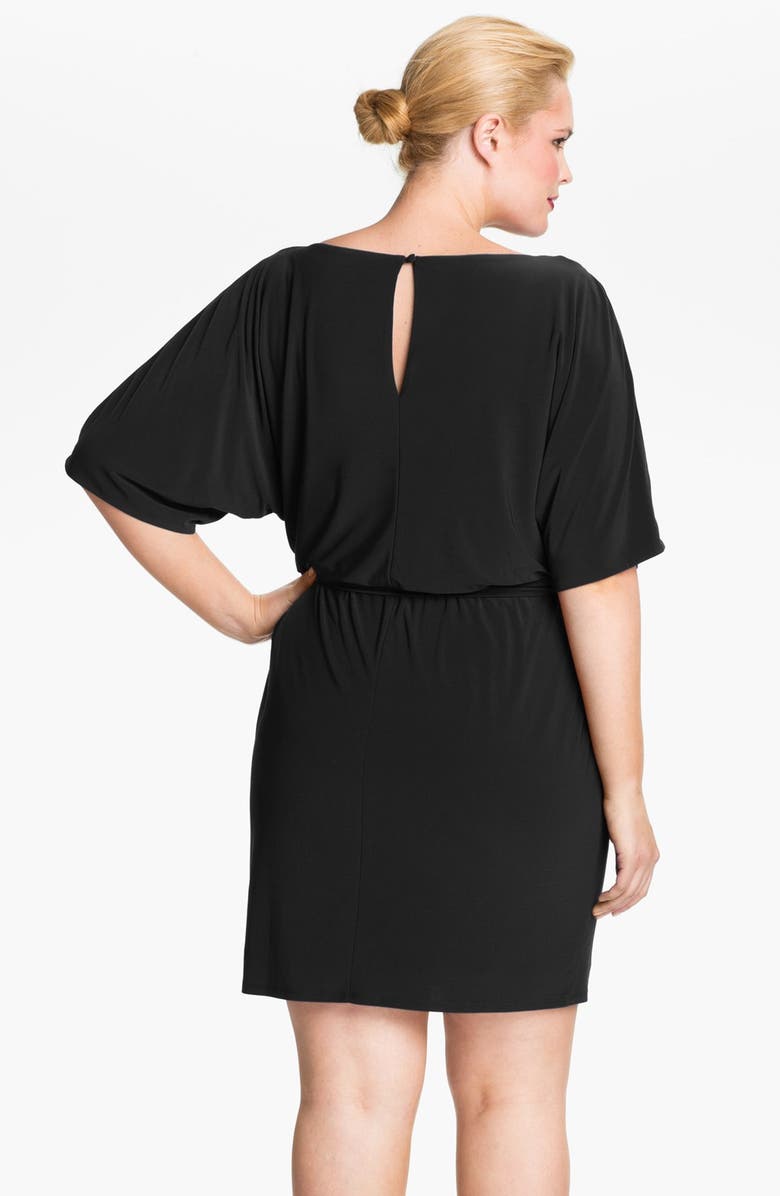 Jessica Simpson Cold Shoulder Matte Jersey Blouson Dress, Alternate, color, 