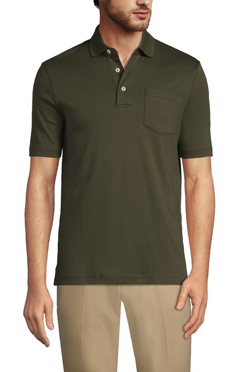 Short Sleeve Cotton Supima Polo Shirt with Pocket