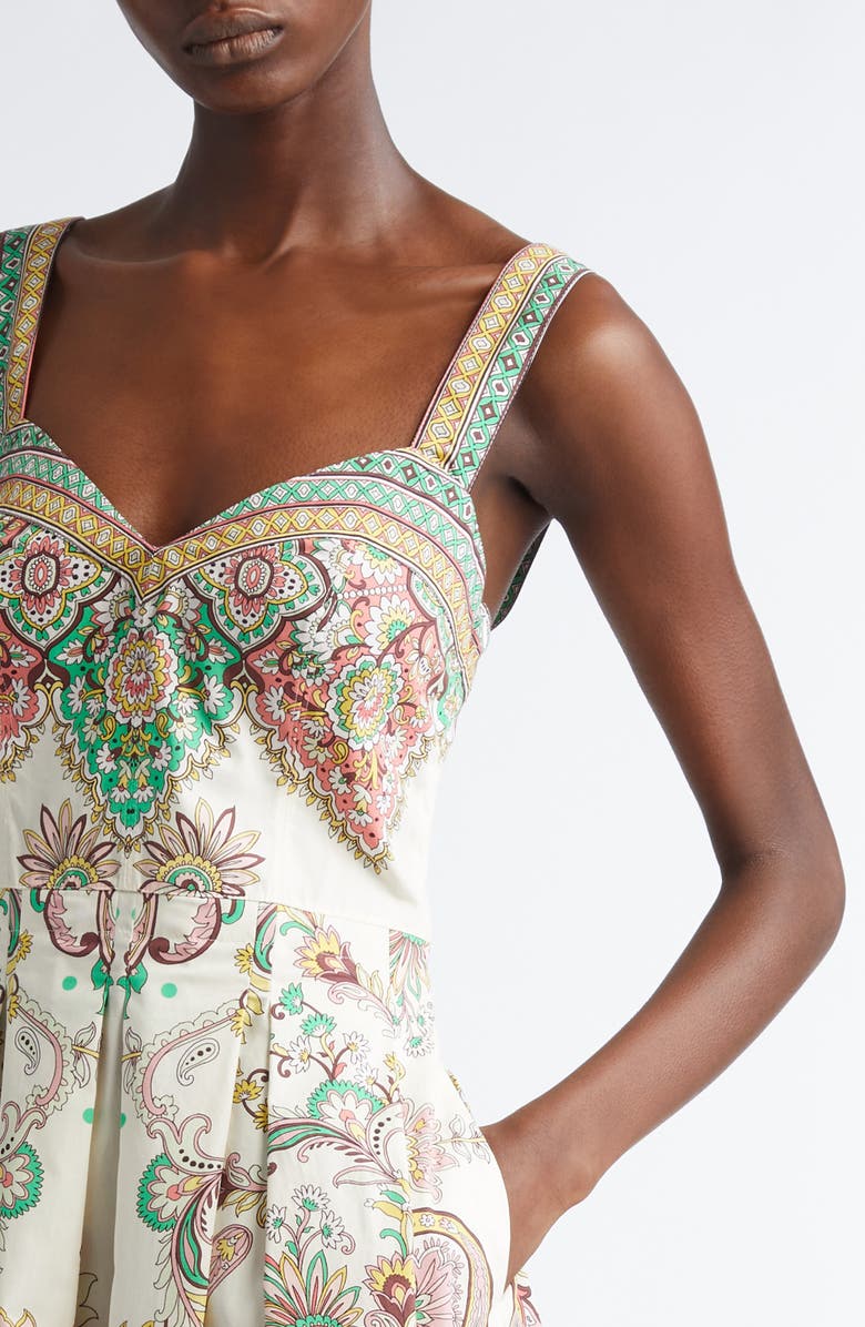 Etro Paisley Cotton Sundress, Alternate, color, 