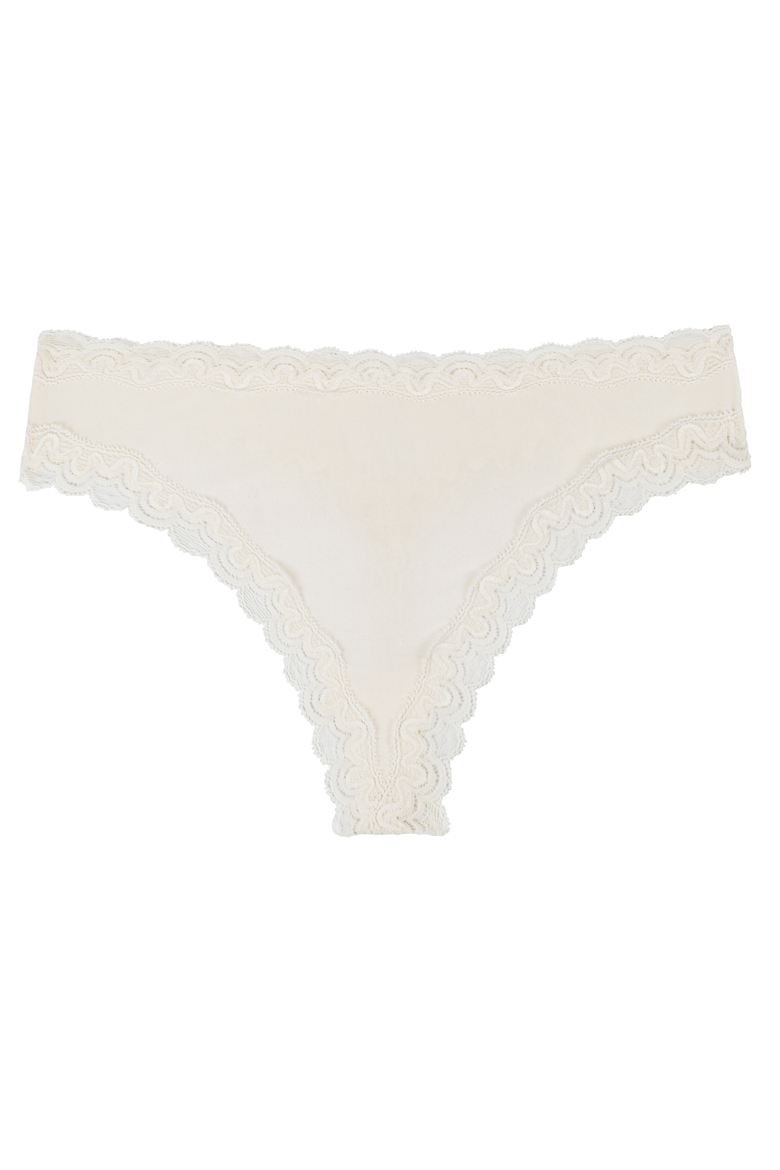 Soft Silk Thong Underwear, Main, color, Winter White