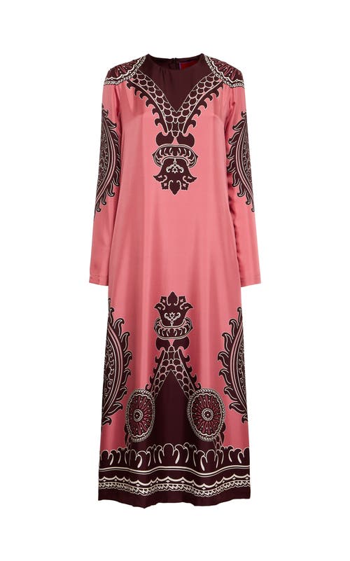 La Doublej Long Sleeve Swing Dress In Brown