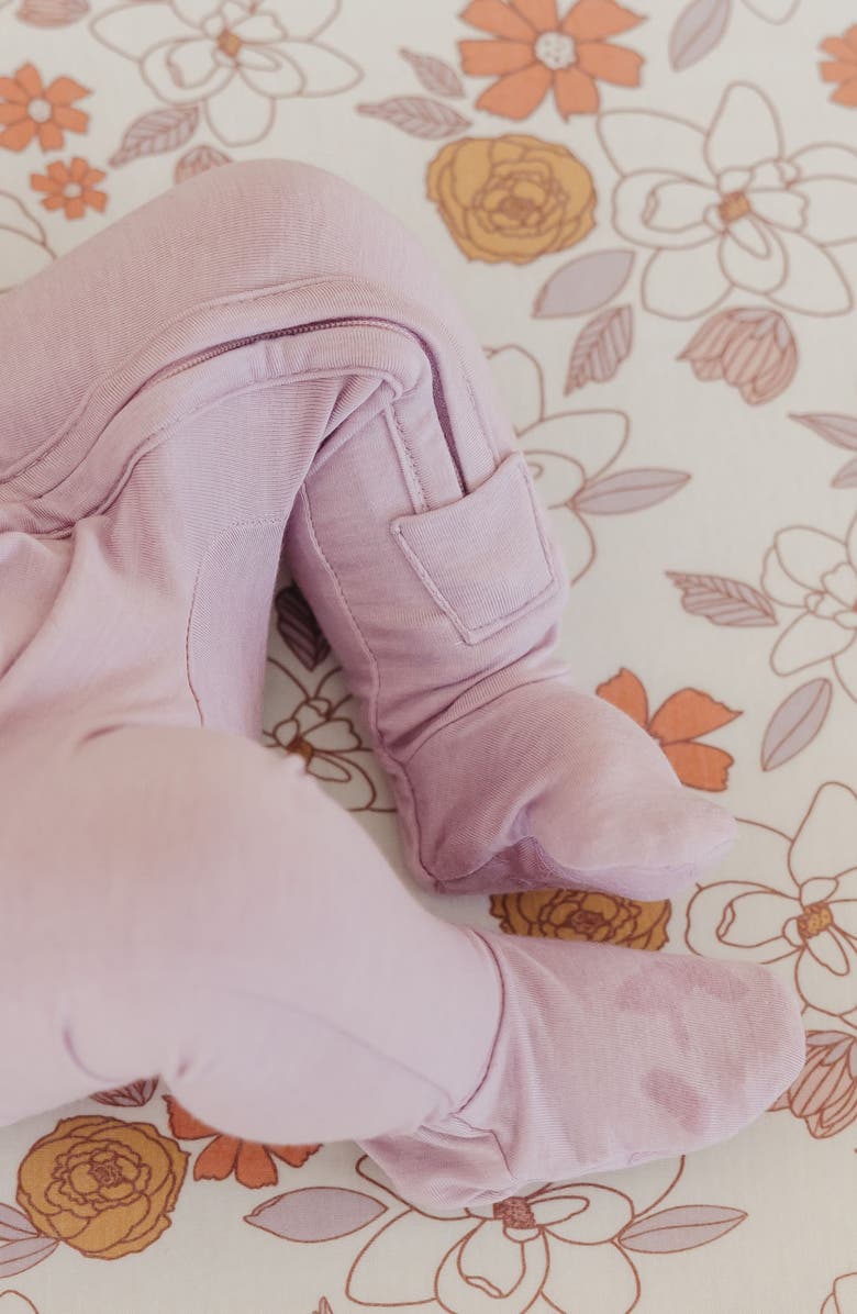 Copper Pearl Lily Zip Front Footie, Alternate, color, 