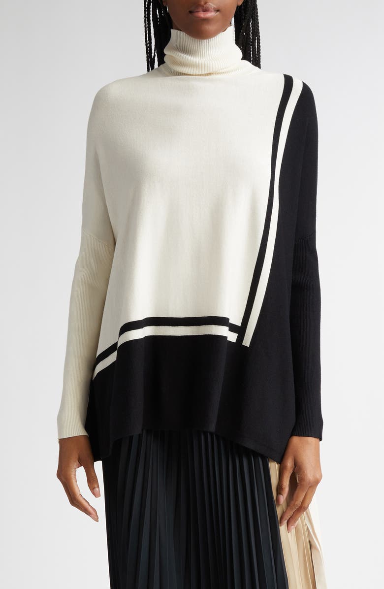 Reiss Sophia Pattern Turtleneck Sweater, Main, color, 